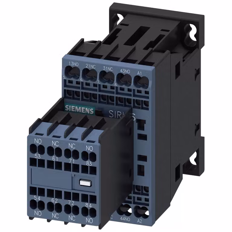 Contattore ausiliario Siemens, 4S+4Ö, CA 230 V, 50/60 Hz, S00, collegamento a molla 3RH23442AP000KA0