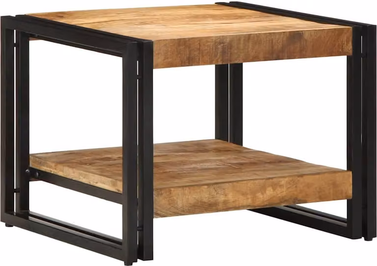 Maison Exclusive - Tavolino 50x50x38 cm, legno massello di mango grezzo