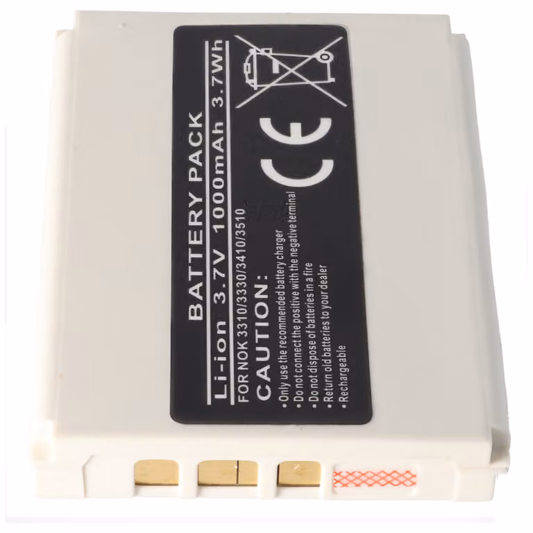 Batteria adatta per Nokia BLC-2 Batteria 3310, 3330, 3410, 3510, Li-Ion, 3,7V, 1000mAh, 3,7Wh