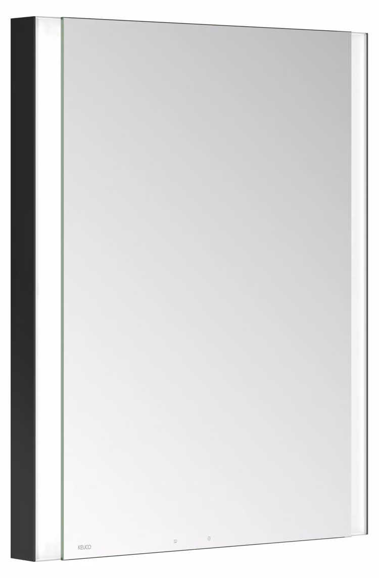 KEUCO SOMARIS Armoire de toilette encastrable 1 porte, avec miroir chauffant, charnières à gauche, 600mm, 14511371201, 14511371201