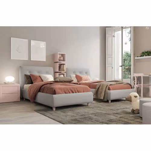 Letto singolo imbottito Adagio
