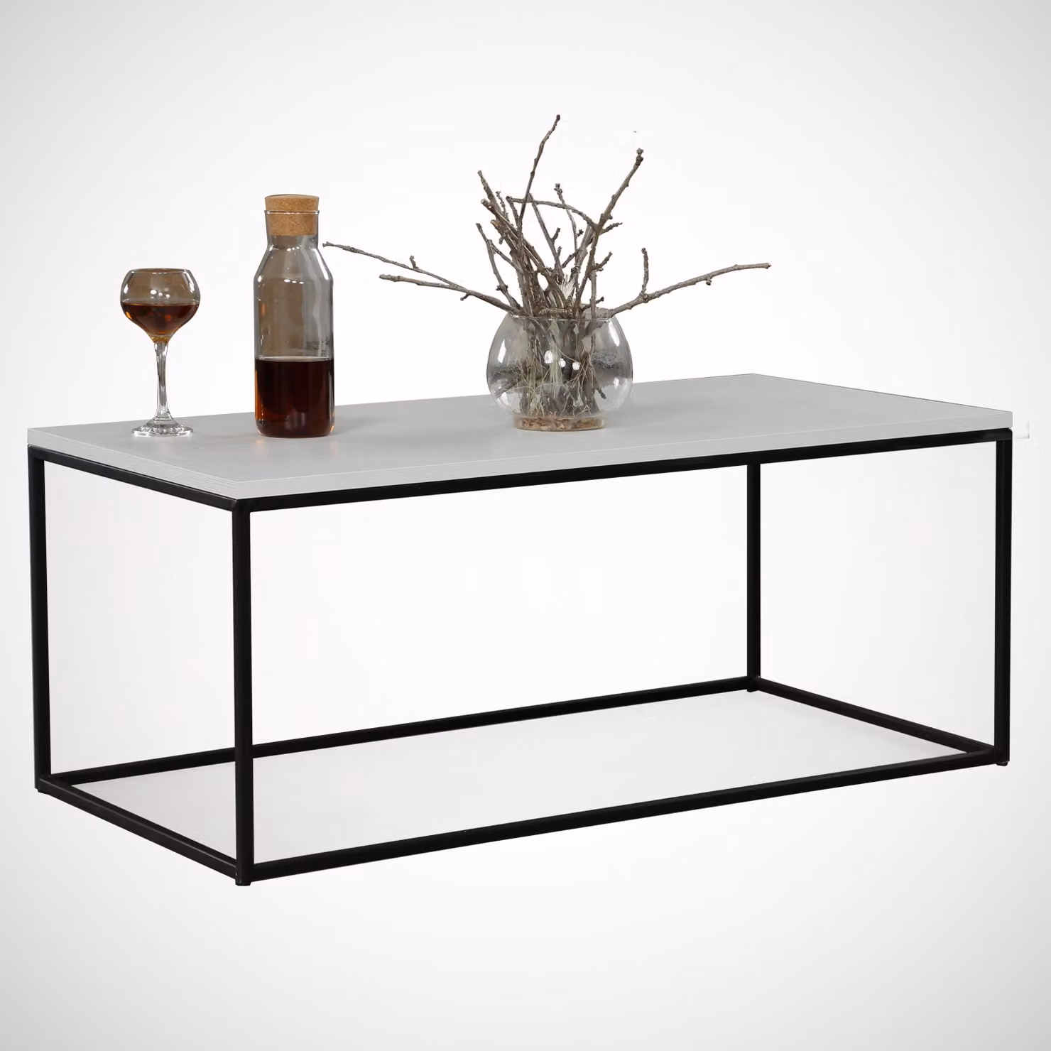 Skye Decor, Cosco - White, tavolini da caffè, bianco, 95 x 43 x 55 cm