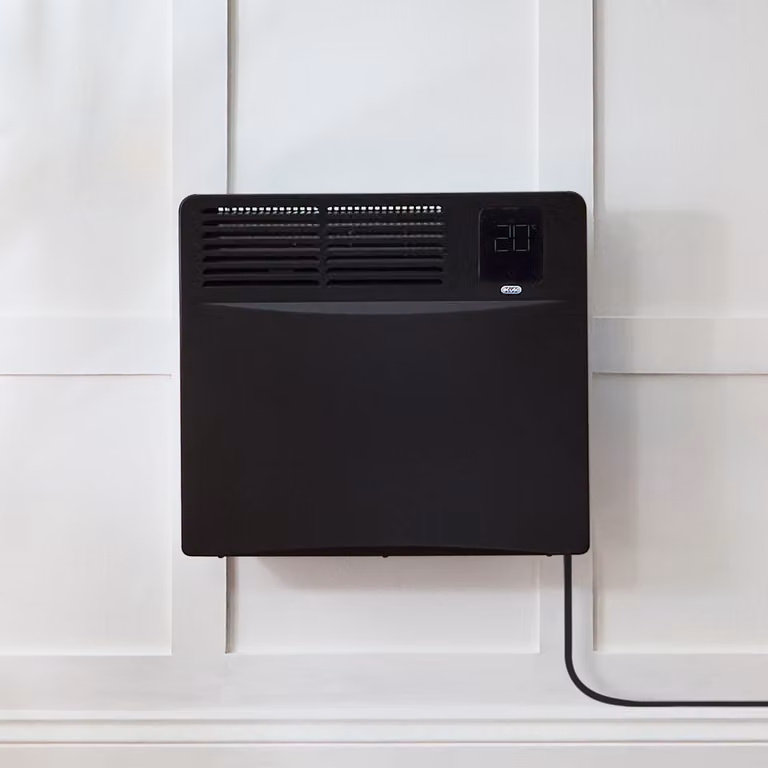 Pannello Convettore Elettrico Riscaldante Smart - Nero - con Presa Elettrica EU - 1000W