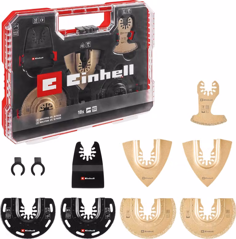 Einhell XL-PLUS-CASE Multitools, 10 pezzi