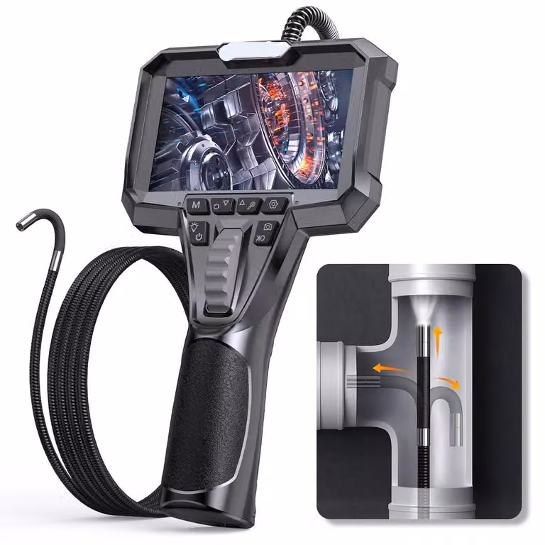 Telecamera endoscopica – Telecamera di ispezione e boroscopio con lente flessibile, fotocamera HD da 2MP e grado di impermeabilità IP67