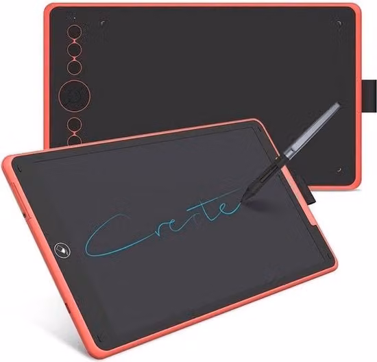 Tavolo da disegno 2 in 1 con tavolozza grafica nera