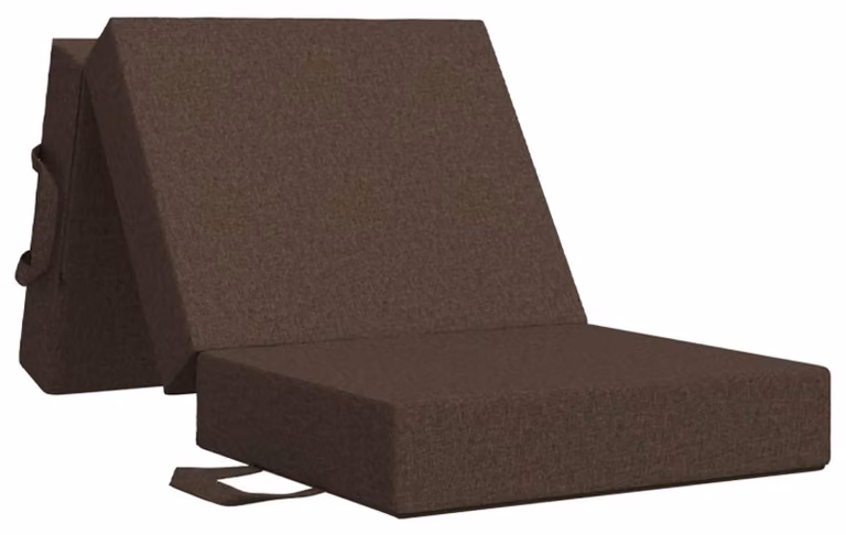 Divano Letto Pieghevole 90 x 63 x 45 cm Tortora