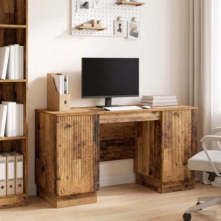 Maison Exclusive - Scrivania in legno massello riciclato, dimensioni 142,5 x 50 x 75 cm, realizzata in materiale composito di legno
