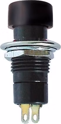 Interruttore a pulsante Off-On Nero