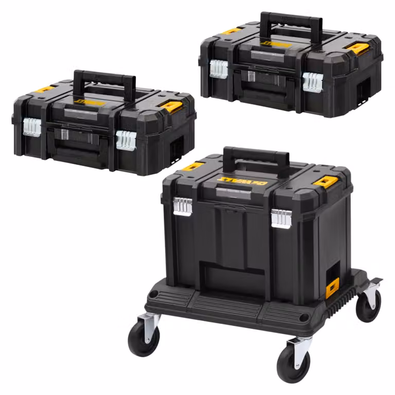 DeWalt DWST1-71229 Carrello TSTAK + DWST1-71195 TSTAK VI + 2x DWST1-70703 Valigetta TSTAK II