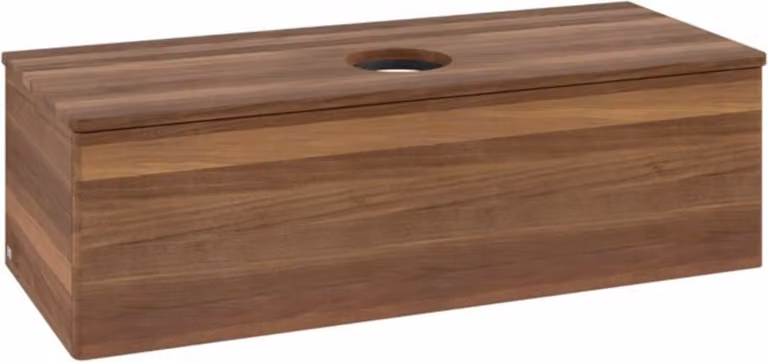 V&B Mobiletto senza struttura frontale, con illuminazione Antao 120x36x50cm, colore WBP w. wal, w. walnut