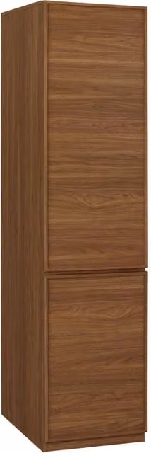 Modulo guardaroba effetto legno 2 ante 5 ripiani, noce