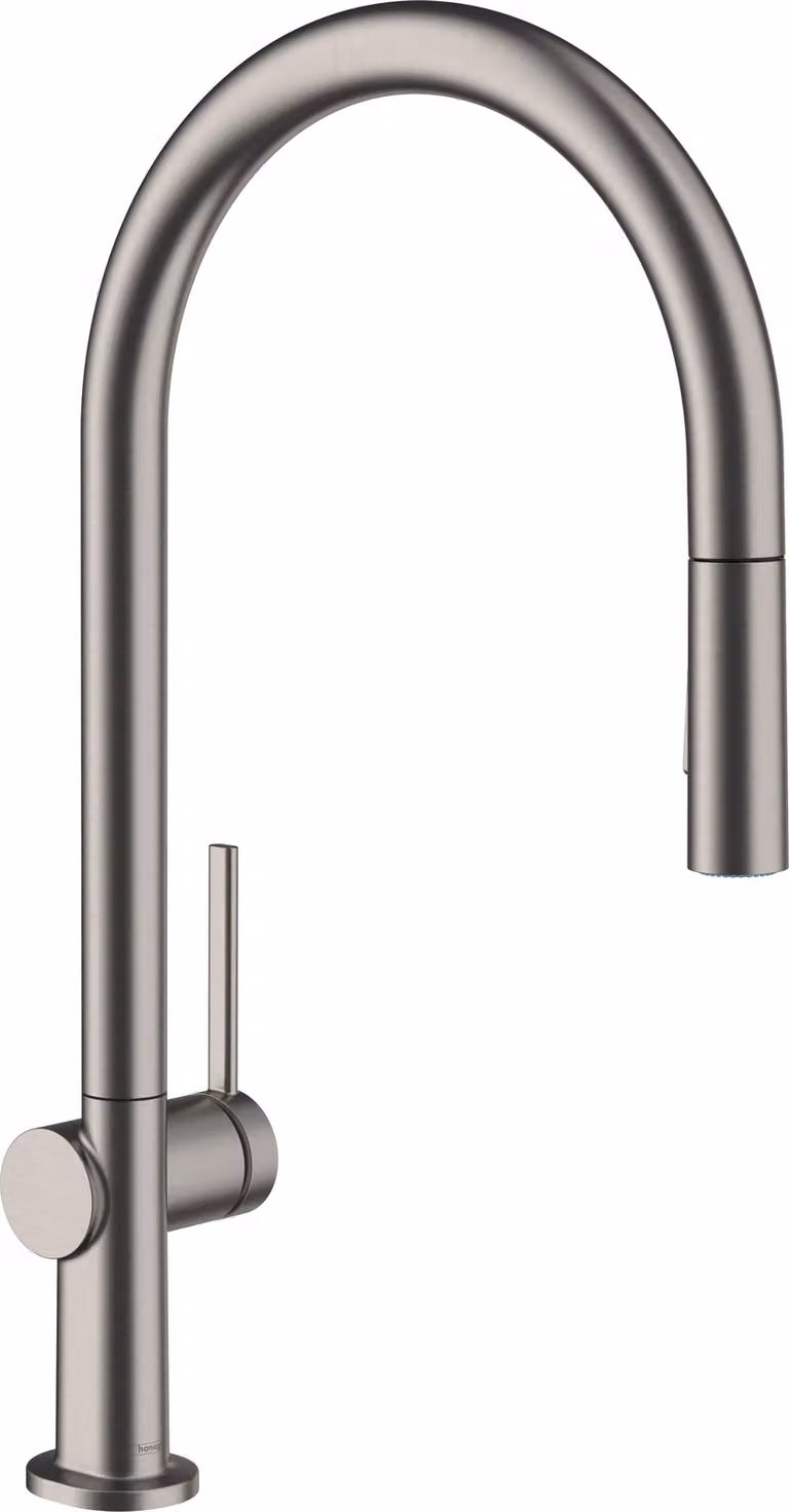 hansgrohe Talis M54 mitigeur monocommande de cuisine 210, douchette extractible, 2 jets, 72800340, 72800340