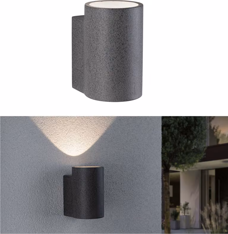 Paulmann Lampada da parete per esterni a LED Concrea