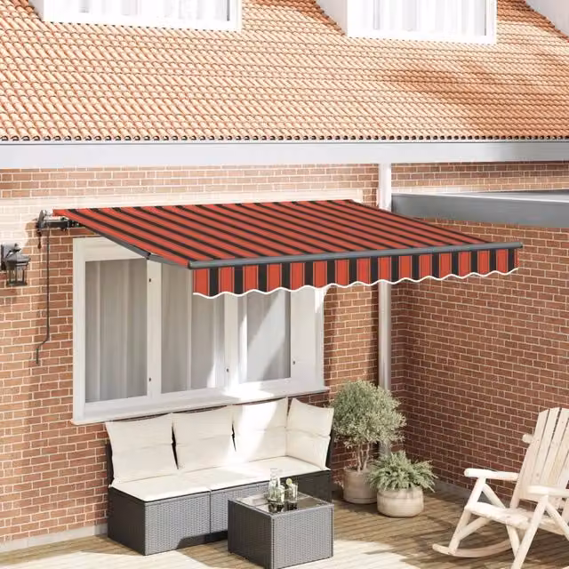 Tenda retrattile Arancione 250 x 200 cm Tessuto 3329376