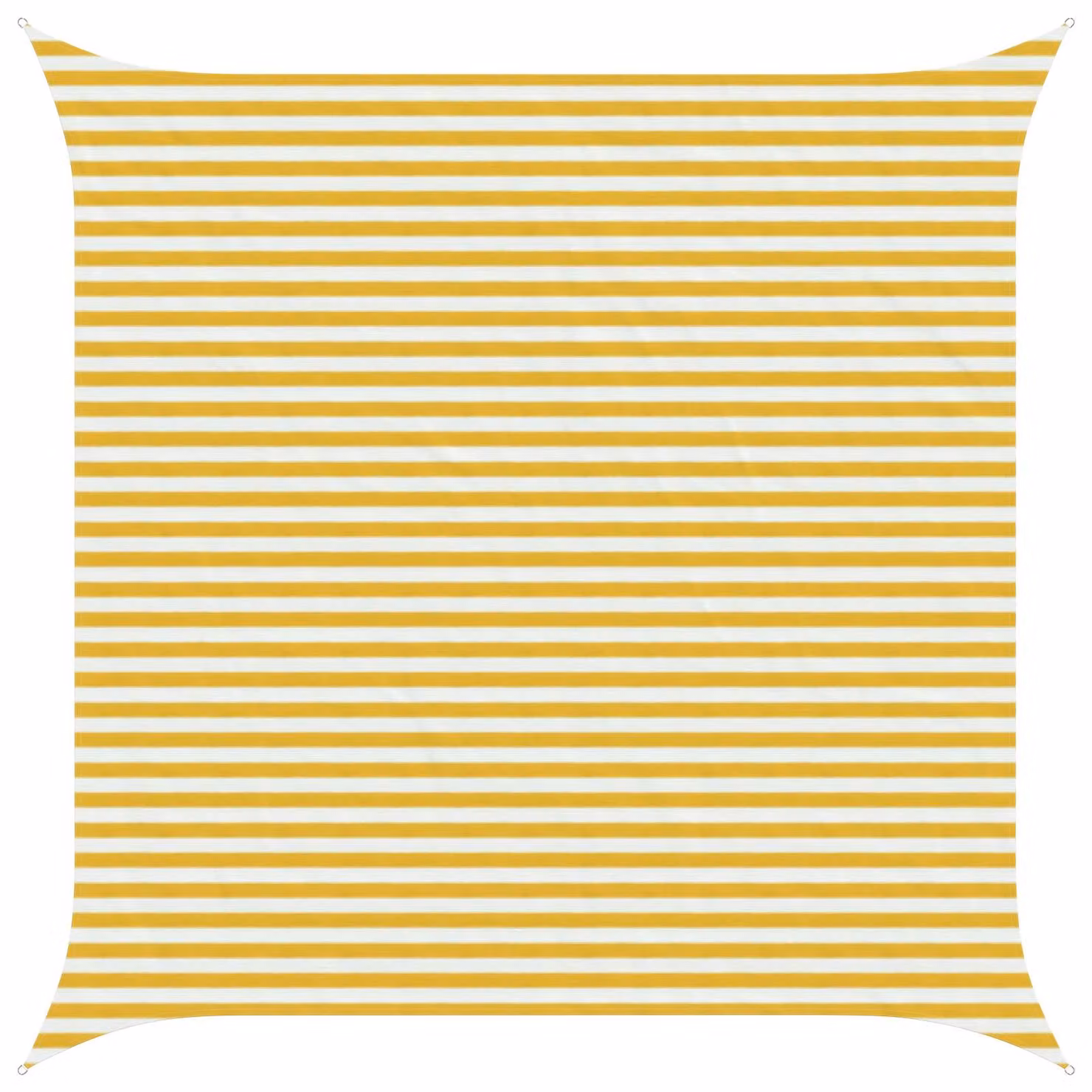 vidaXL Telo Ombra Quadrato 4 x 4 m HDPE Giallo e Bianco