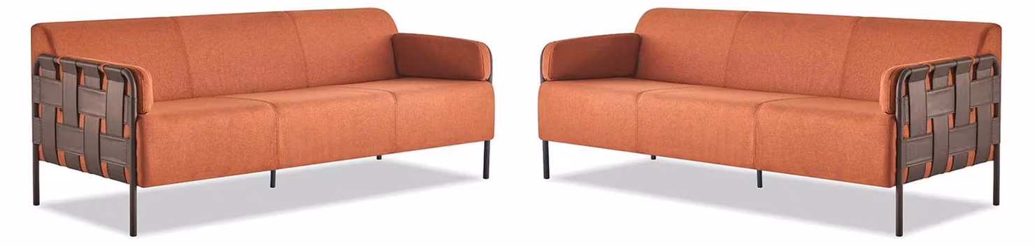 Sitzmöbel 3-Sitzer Couch Modern Sofa-Set Dreisitzig Sofagarnituren Leder