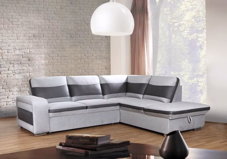 EcksofaEck Wahl Leder Polster Bett Kasten Couch Sofa Ecke Garnitur
