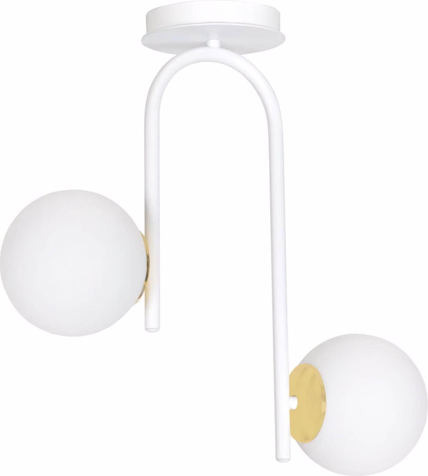 LAMPADA DA SOFFITTO Emibig 2xE14 40W RAGNAR 2 BIANCO ORO 1033/2