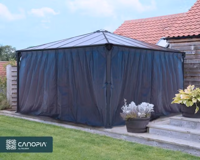 Canopia Set Di Tende Per Gazebo Palermo 4X2.2 m