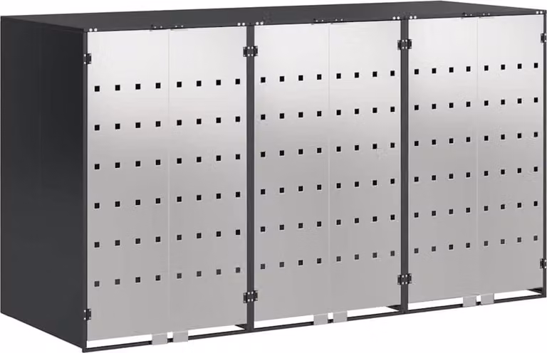 Contenitore per Rifiuti per 3 Bidoni 340 x 77.5 x 115.5 cm