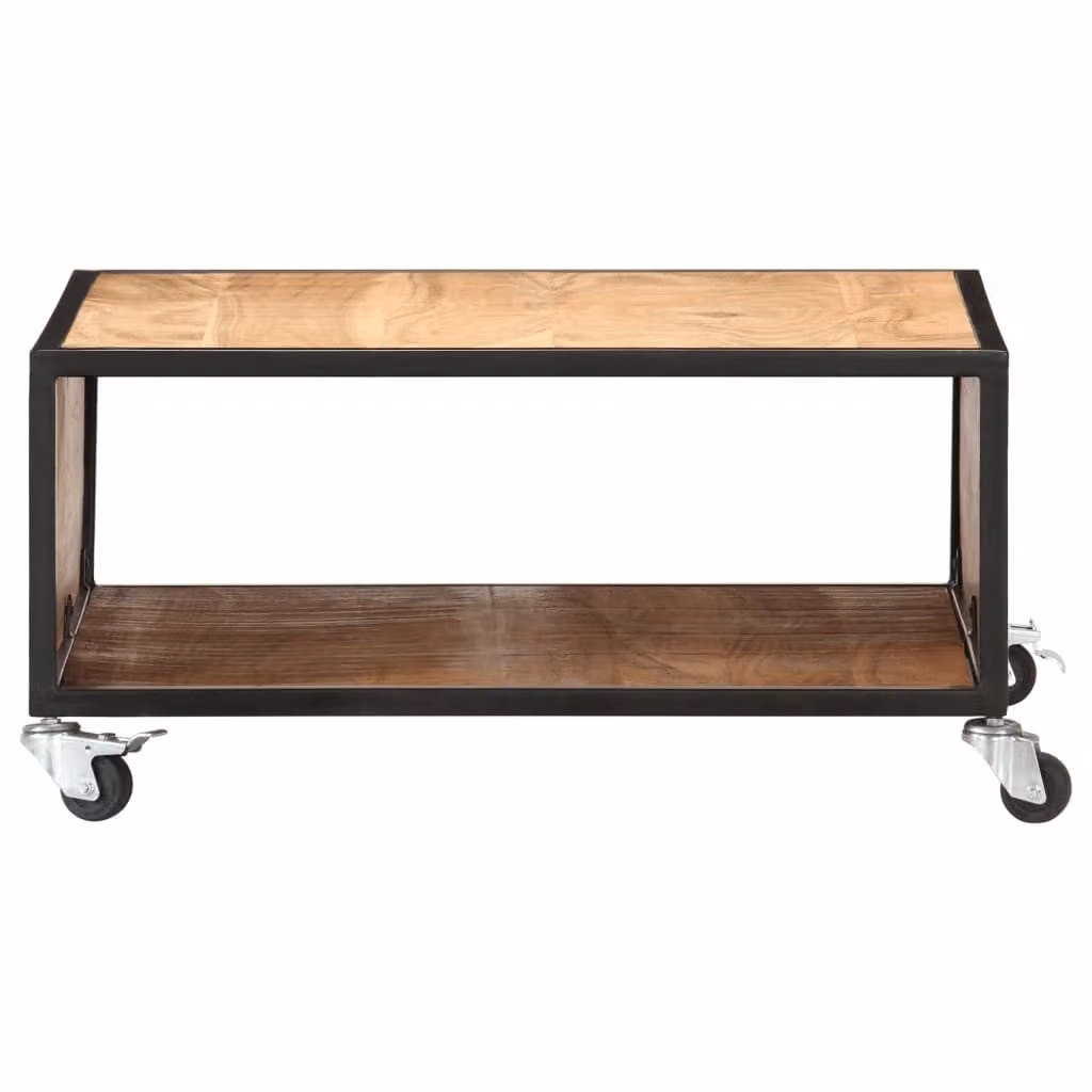 vidaXL Tavolino 70x70x32 cm in legno massiccio di acacia