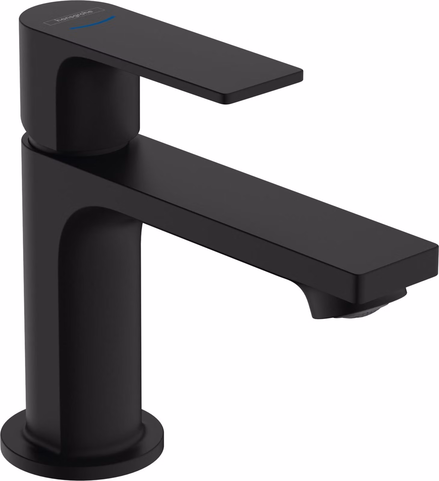 hansgrohe Rebris E Robinet sur pied 80 avec manette pour eau froide ou prémélangée sans vidage, saillie 121 mm, 72506670, 72506670