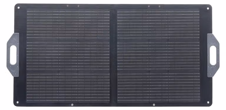 Pannello solare pieghevole da 100 W, caricatore solare monocristallino portatile ad alta efficienza (24%) con uscita MC4, porte USB-A, Type-C e DC, impermeabile IP65 per centrali elettriche, campeggio, escursioni