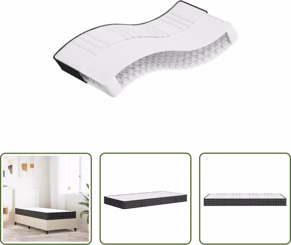 The Living Store Materasso Bonnell a molle medie 70x200 cm