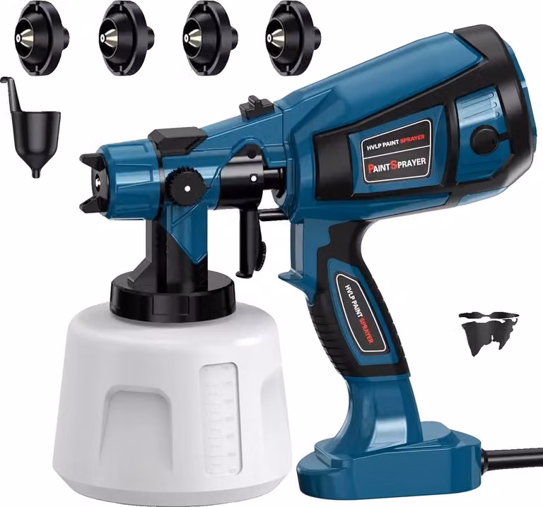 Pistola a spruzzo elettrica a batteria, potenza 850 W, capacità 1400 ml, SENZA batteria