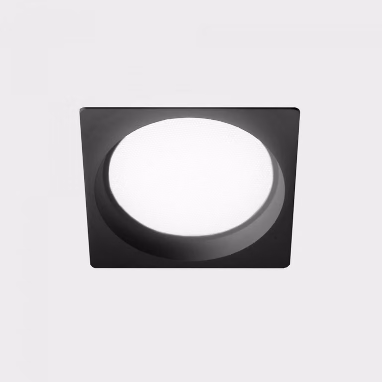 KOHL LIGHTING KOHL-Lighting LIM SQ apparecchio da incasso con cornice 176x176 mm nero 25 W CRI 80 4000K PUSH