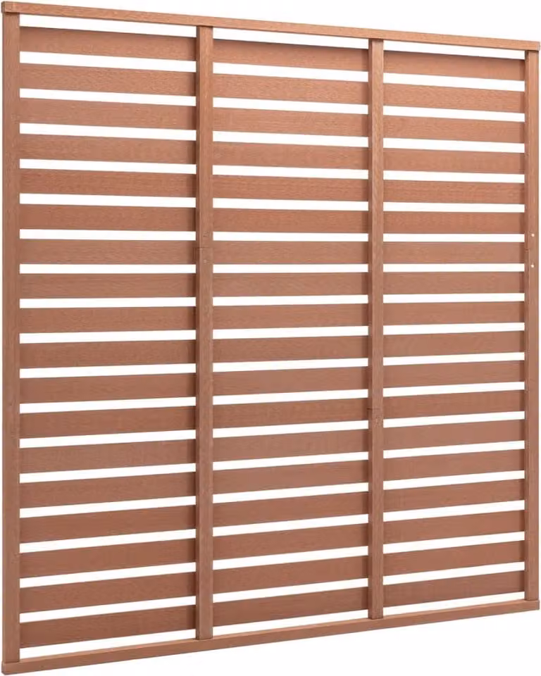 Pannello di recinzione WPC 180x180 cm marrone