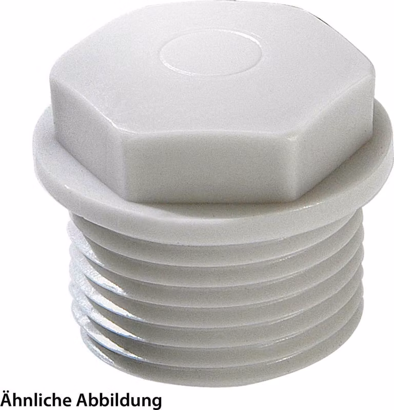 WISKA Nipplo chiuso M25x1,5 WN-M25 Esagonale Plastica elastica Lunghezza filettatura 12,0 mm - 1 pezzo