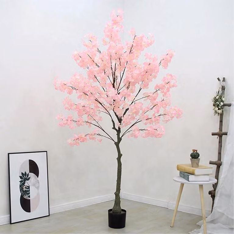 Albero di ciliegio in fiore artificiale per l'arredamento interno