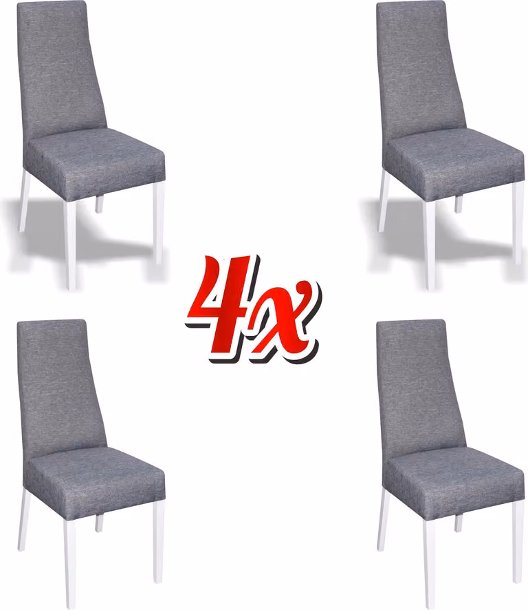 Esszimmer Küche Gruppe Set Stuhl Garnitur Sitz Polster Holz 4x Stühle Möbel