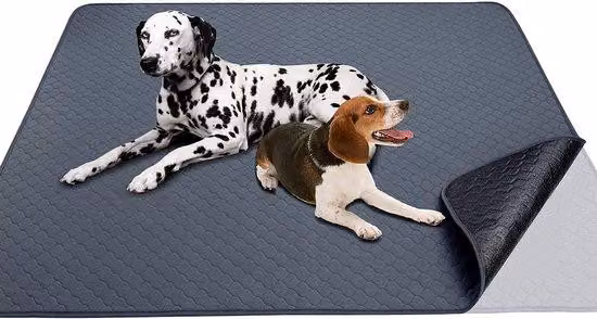 Tappetino per l'addestramento alla pulizia in casa per cani, gatti e porcellini d'India, 120 x 120 cm, tappetino ad assorbimento rapido e lavabile con rivestimento antiscivolo