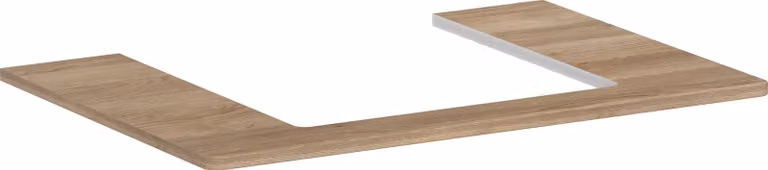 hansgrohe Xelu Q Console avec découpe au centre, 500x480, pour vasque à poser, polie, 54094230, 54094230