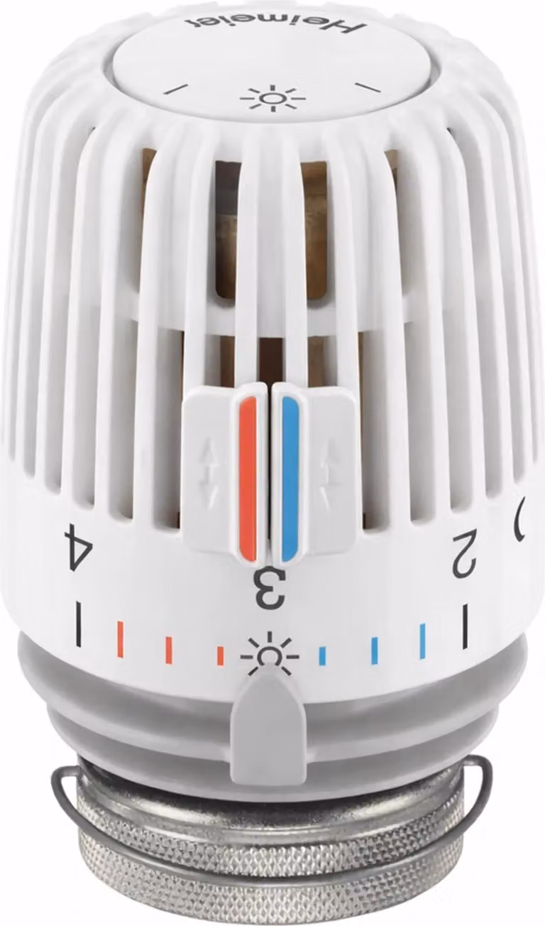 IMI Heimeier Thermostat Behördenausführung K-Kopf m. eingeb. Fühl Stand. 6 - 28Grad