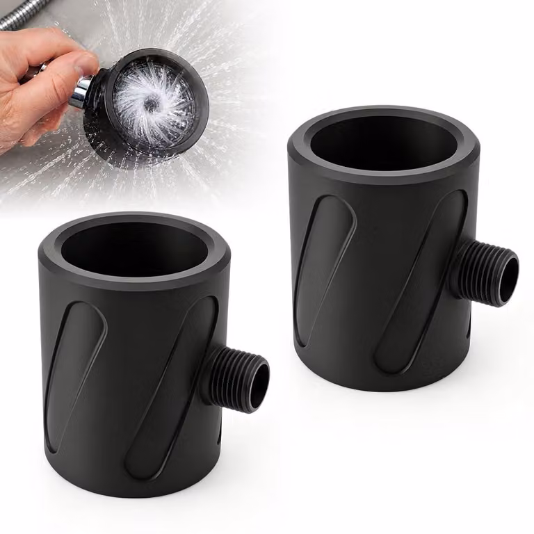 Set di soffioni doccia, 2 pezzi, alta pressione, anticalcare, con funzione massaggio, per uso domestico