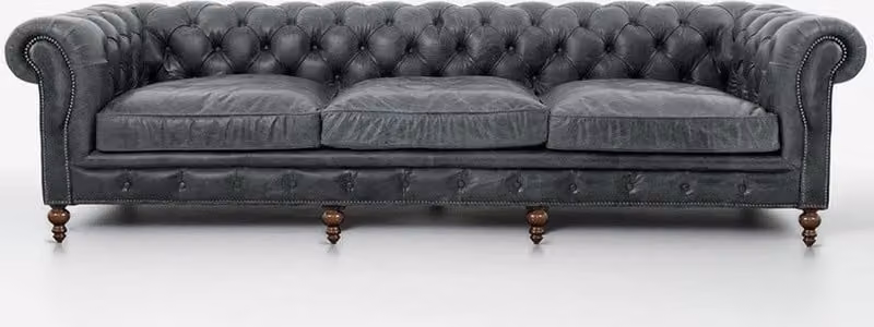 Chesterfield Sofagarnitur Sofa Couch Polster 321 Sitzer Leder Couchen