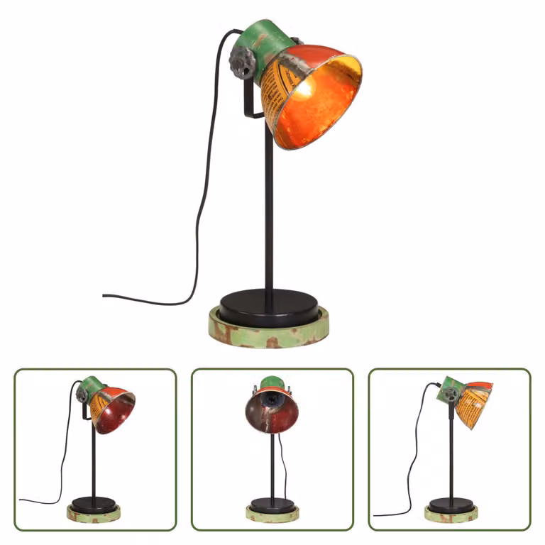 The Living Store Lampada da scrivania 25 W Multicolore 17x17x50 cm E27