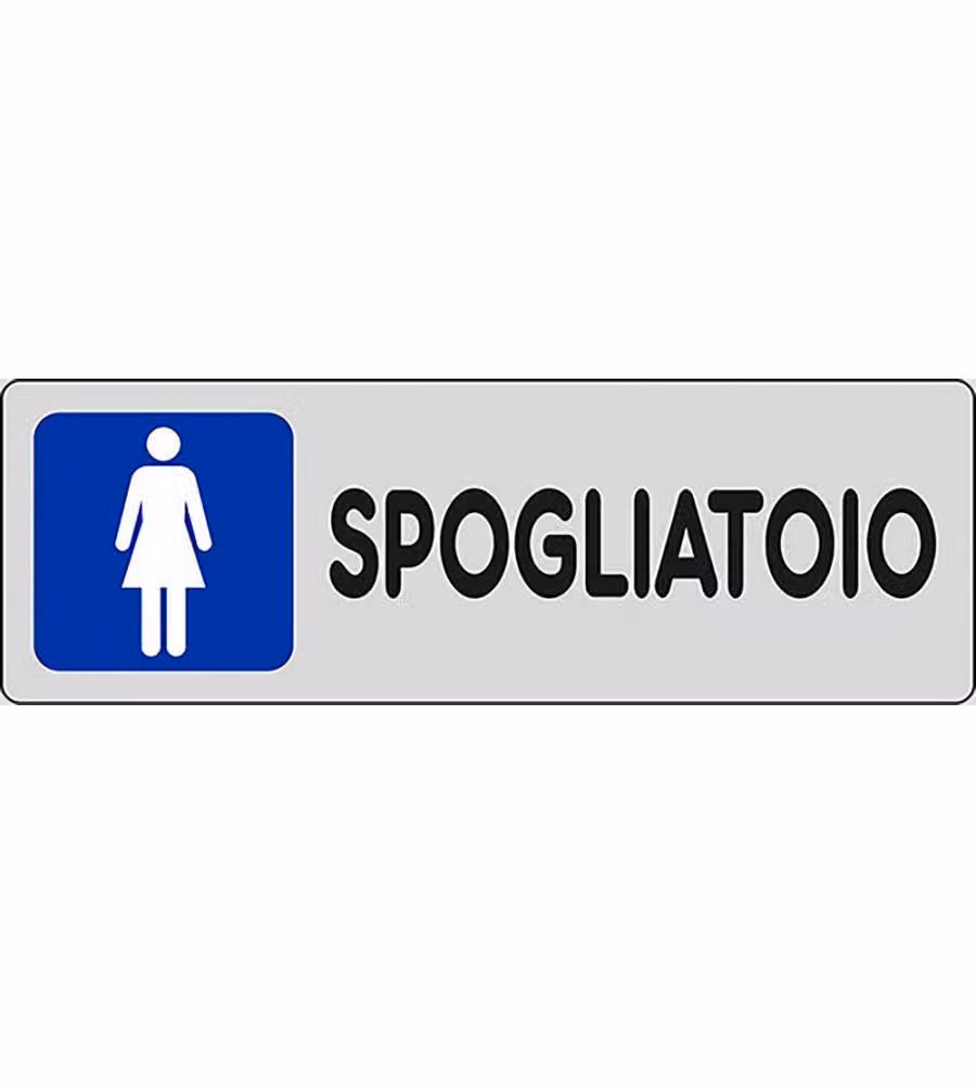 Adesivo Spogliatoi donne palestre negozi piscine 15CMx5CM
