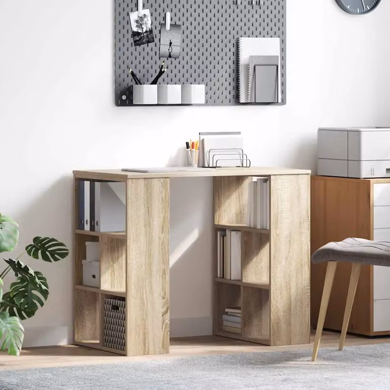 Scrivania da ufficio vidaXL in legno Rovere Sonoma, L 90 x P 50 x H 75 cm