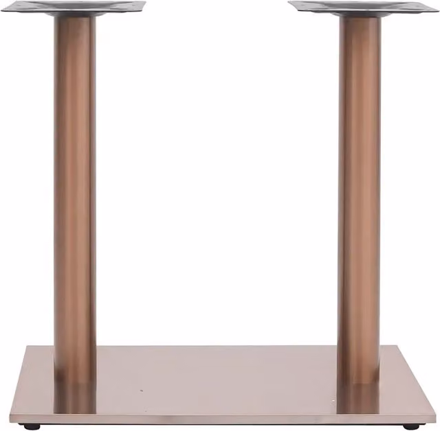 Gamba per Tavolino da Bar Ottone 70x40x72 cm in Acciaio Inox