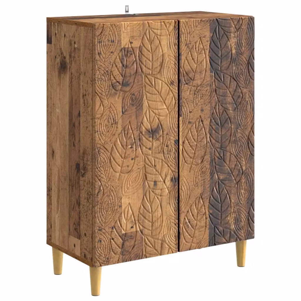 Credenza Buffet Moderno in Legno MDF Marrone per Soggiorno e Sala da Pranzo L/P/H: 66 x 34,5 x 90 cm – 2