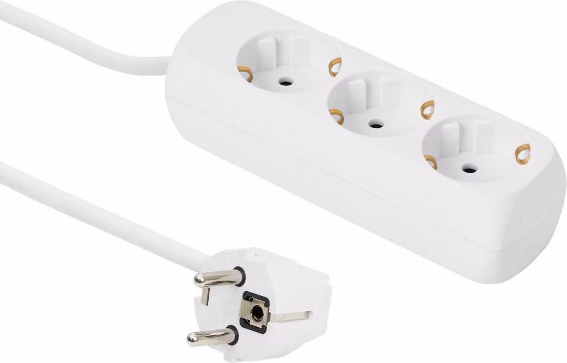 Presa Schuko a 3 vie Microconnect 5M Bianco