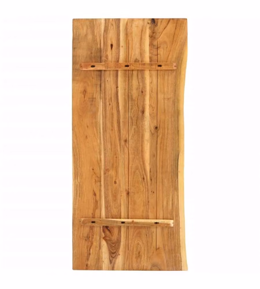 Piano per Lavabo Bagno in Massello di Acacia 114x52x2,5 cm