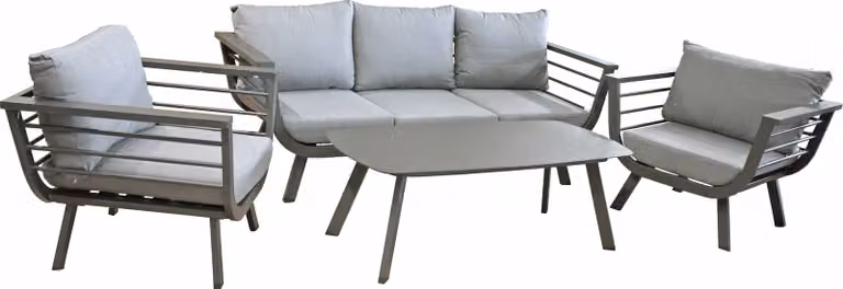 Garden Pleasure 305370 Garden Pleasure Elia Loungegruppe grau