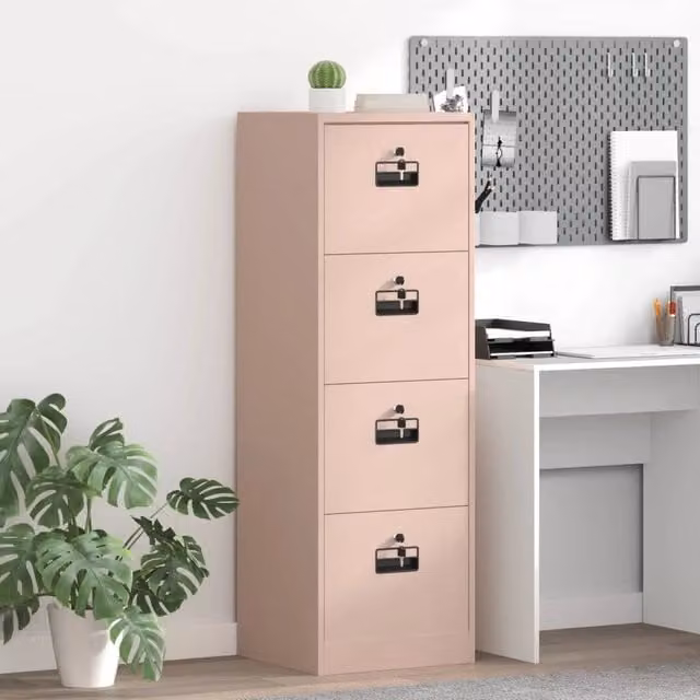 Armadio per File con cassetto Rosa 44 x 50 x 106.5 cm 891623