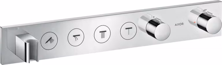 hansgrohe AXOR ShowerSolutions module de thermostat Select 600/90, encastré, 4 consommateurs, kit complet, 18357000, 18357000